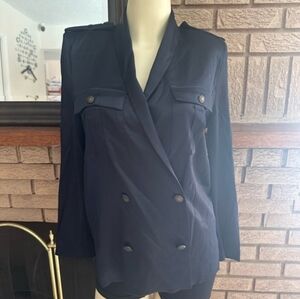 The Kooples Amazing Navy Double Breasted Blazer Preloved Size 2